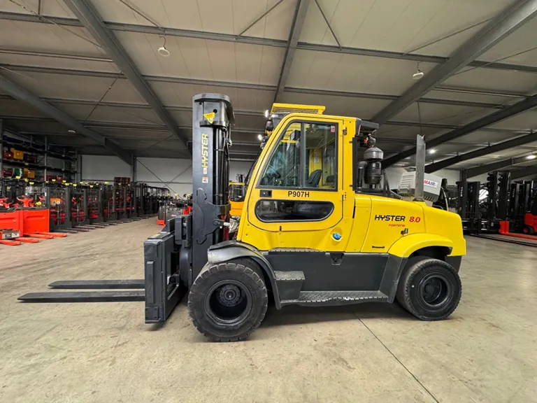 2022 Service+UVV 09/2027 Hyster H8.0FT-9 8.000kg 3.+4. Ventil Gabelversteller Kabine AC Klima Dieselstapler Gabelstapler 2.356 Stunden